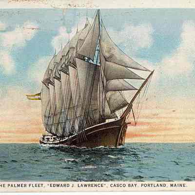 The Last of the Palmer Fleet, "Edward J. Lawrence", Casco Bay, Portland, Maine