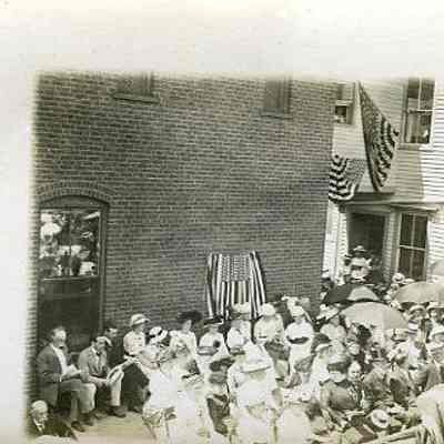 Governor Baldwin at unveiling of Tablet, Stonington CT