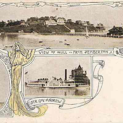 View of Hull, from Pemberton, Minot's Light, Steamer Gov. Andrew