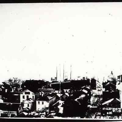 View of Town Docks and rail lines