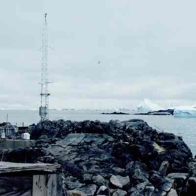 Radio Mast at Palmer Station, 2003