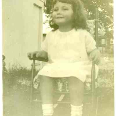 Carolyn in rocking chair