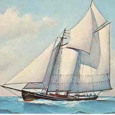 Fishing Schooner, by Ellery Thompson