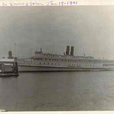 Steamer "Richard Peck" in Snowstorm