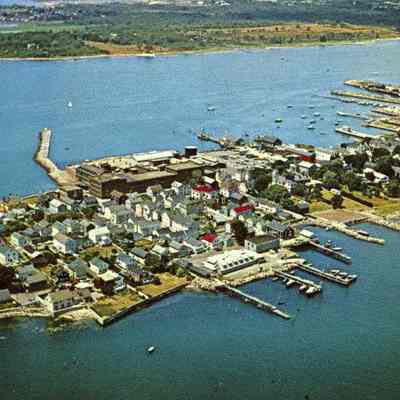 Air view of Stonington Borough
