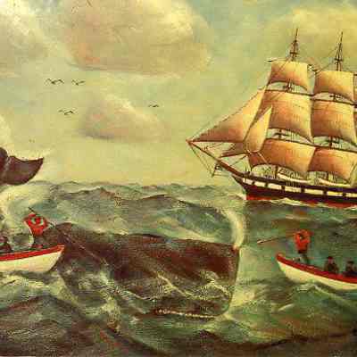 Harpooning a Whale