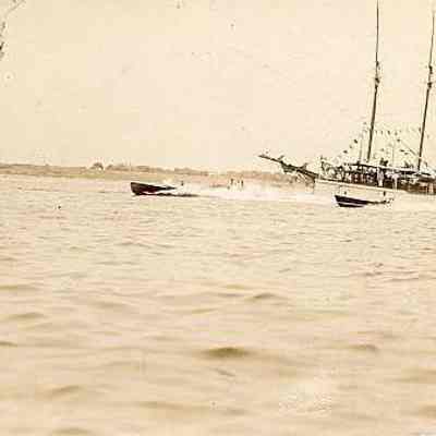 Racing in Stonington Harbor, Stonington CT