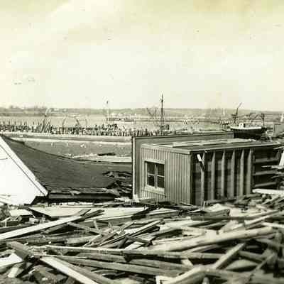 Demolished buildings at Town Dock