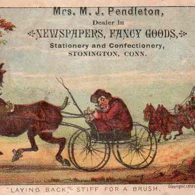 Mrs. M.J. Pendleton Trade Card