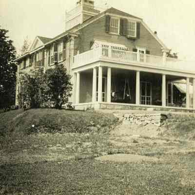 View of porch at "The Hill"