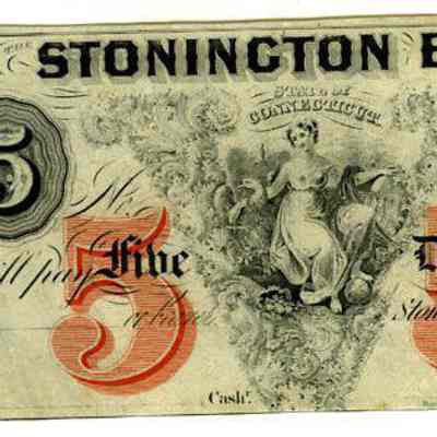 Five Dollar Stonington Bank notes