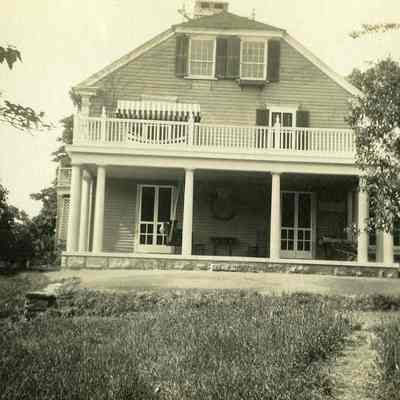 Covered porch of "The Hill"