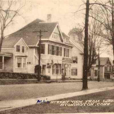Main Street View from Library, Stonington CT