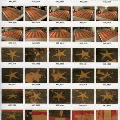Photographs of Stonington Battle Flag