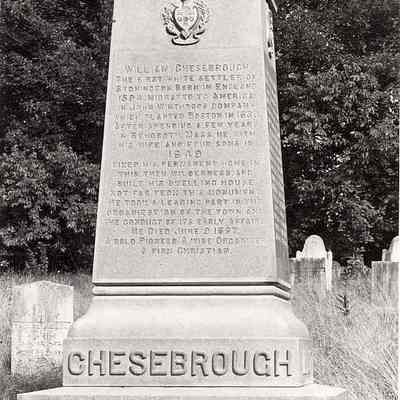 Chesebrough Side, Founders Monument, Wequetequock Burying Ground, Stonington CT