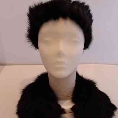 Mink hat and collar