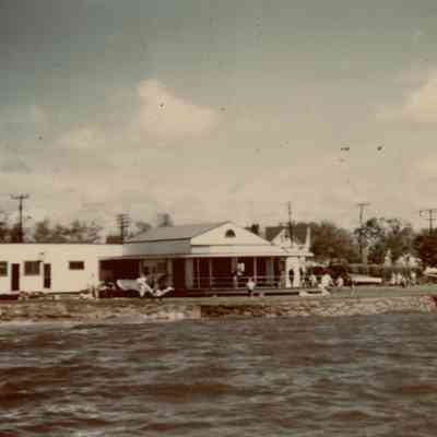Wadawanuck Club after Hurricane Carol, 1954