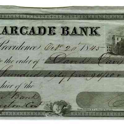 Arcade Bank [Rhode Island] check