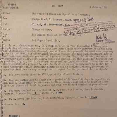 Military Records of Frank R. Lasbury
