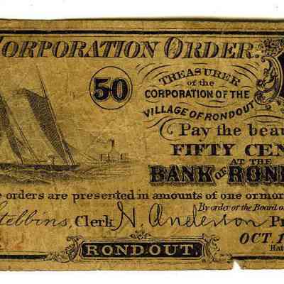 Fifty Cents - Bank of Rondout