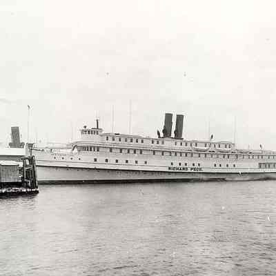 Steamer "Richard Peck" of the New Haven Line at dock, Stonington CT