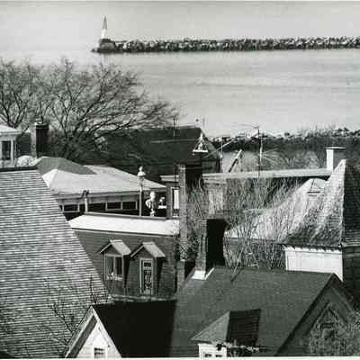 Stonington aerial view towards south