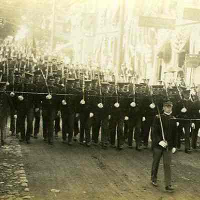 Uniformed Men, Water Street, Stonington CT