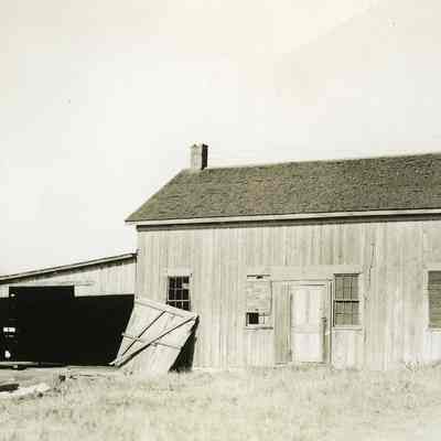 Boarded up house