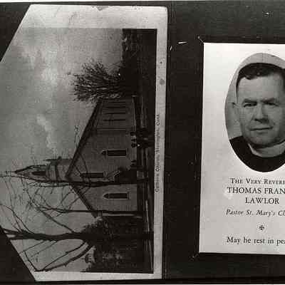 Pastor Thomas Francis Lawlor, St. Mary's Church, Stonington CT