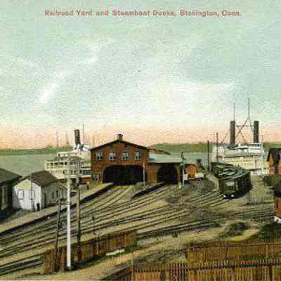 Railroad Yard and Steamboat Docks, Stonington CT