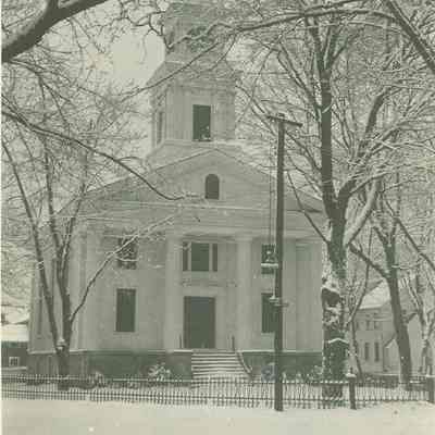 Congregational Church in snow