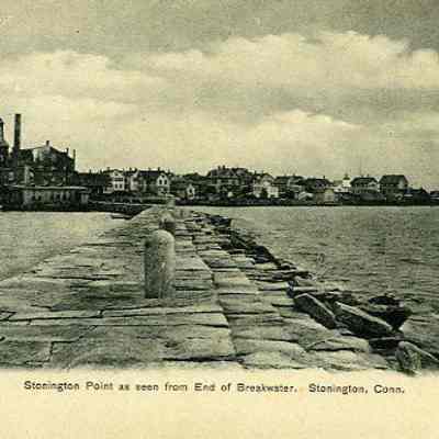 Stonington Point as seen from End of Breakwater, Stonington CT
