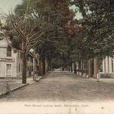 Main Street looking north from Harmony Street, Stonington CT