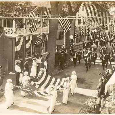 Old Glory and Drum Corps, Water Street, Stonington CT
