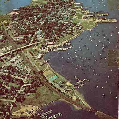 Aerial view of Stonington and vicinity