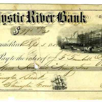 Mystic River Bank check