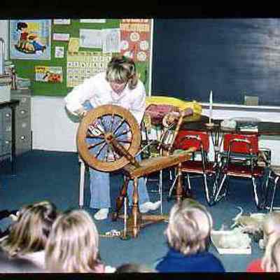 Oiling the spinning wheel