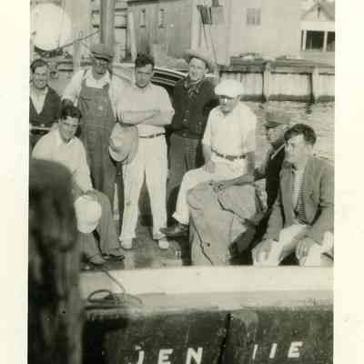 Men aboard the "Jennie"