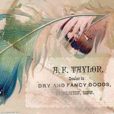 A.F. Taylor Trade Card