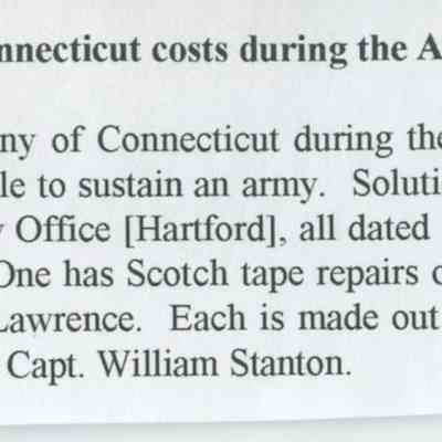 Original Documents Relating to Stonington During the American Revolution
