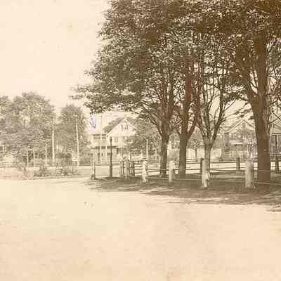 Station Plaza from Water Street looking north, Stonington CT