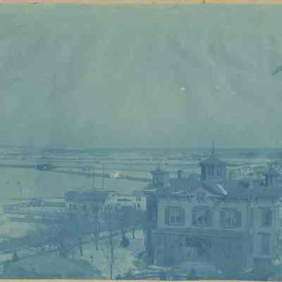 Looking northwest from Wadawanuck House/Hotel