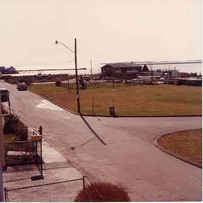 View from 19 Northwest Street, Stonington CT showing where it was proposed for condos