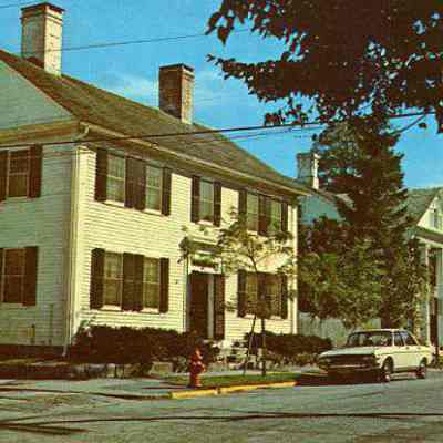 Picturesque Colonial Homes on Elm Street, Stonington CT