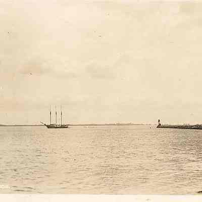 Two schooners, Outer Harbor, Stonington CT