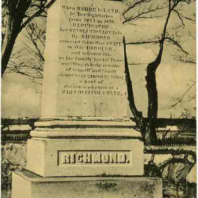 Monument to Dr. John W. Richmond, Stonington CT