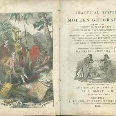 A Practical System of Modern Geography: of A View of the Present State of the World simplified and adapted to the capacity of youth, containing numerous tables, exhibiting the divisions, settlement, population, extent, lakes, canals, and the various instiutions of the United States and Europe, the different forms of government, and prevailing religions, embellished with numerous engravings of Manners, Customs, &c