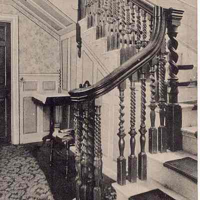 Stairway in the Stanton Homestead, Greenhaven Road, Stonington CT