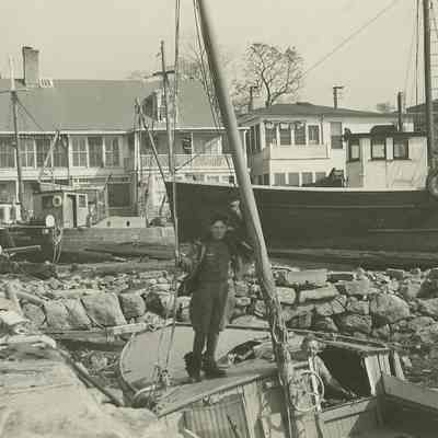 Boats wrecked behind Water Street