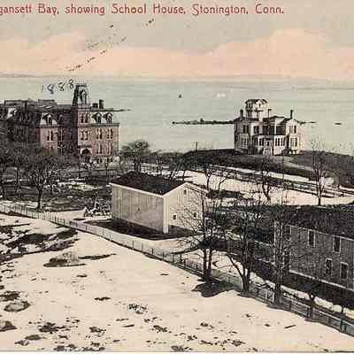 Little Narragansett Bay, showing School House, Stonington CT